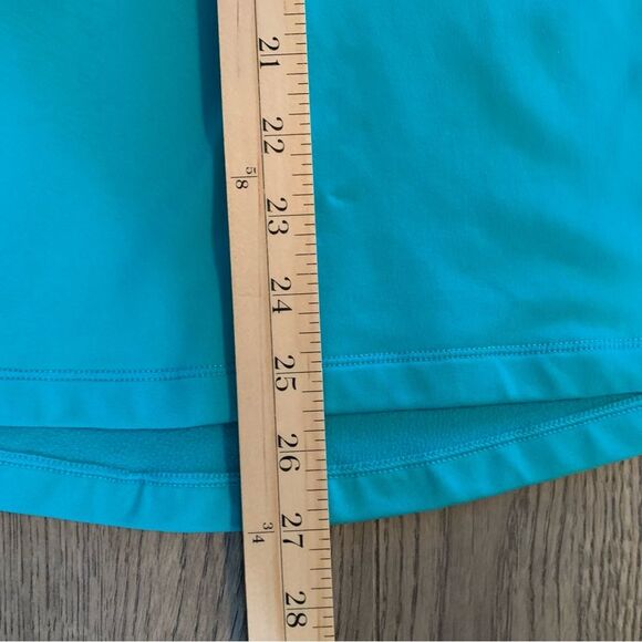 NIKE PRO Dri- Fit Half Zip Women’s Medium Aqua Green Thumb Hole Polyester. - Picture 16 of 16